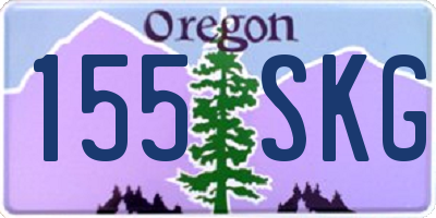 OR license plate 155SKG