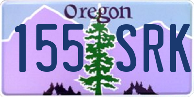 OR license plate 155SRK