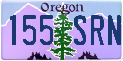 OR license plate 155SRN