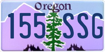OR license plate 155SSG