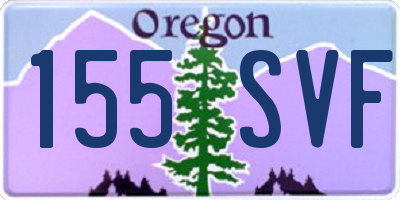 OR license plate 155SVF
