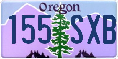 OR license plate 155SXB