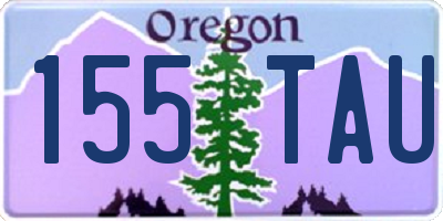 OR license plate 155TAU