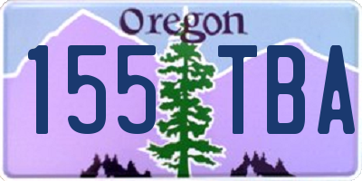 OR license plate 155TBA