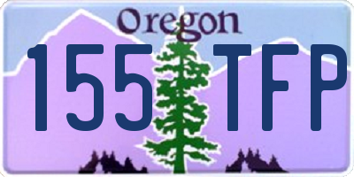 OR license plate 155TFP