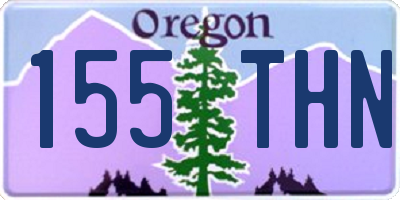 OR license plate 155THN