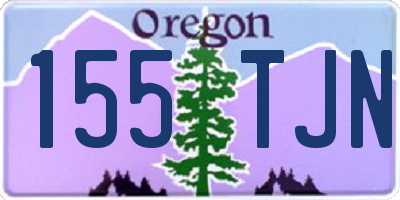 OR license plate 155TJN