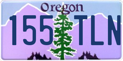 OR license plate 155TLN