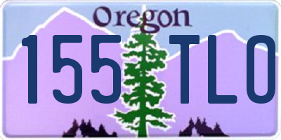 OR license plate 155TLO