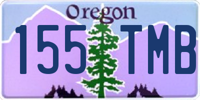 OR license plate 155TMB