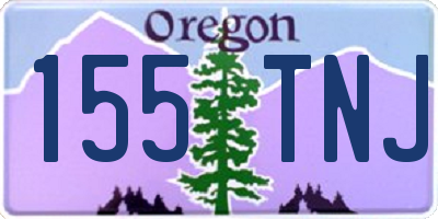 OR license plate 155TNJ