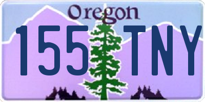 OR license plate 155TNY