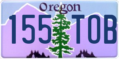 OR license plate 155TOB