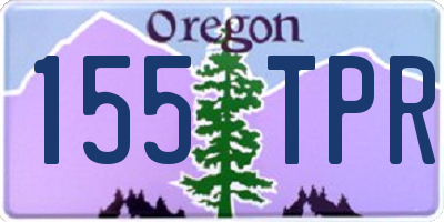 OR license plate 155TPR