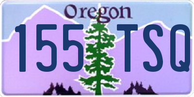 OR license plate 155TSQ