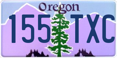 OR license plate 155TXC
