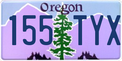 OR license plate 155TYX
