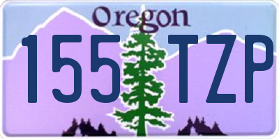 OR license plate 155TZP