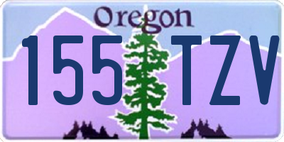 OR license plate 155TZV