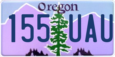 OR license plate 155UAU