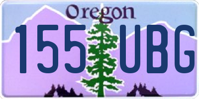 OR license plate 155UBG