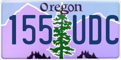 OR license plate 155UDC