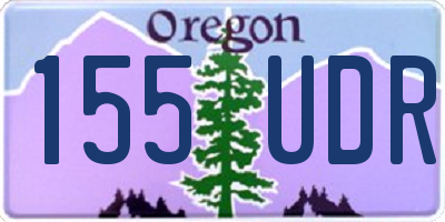 OR license plate 155UDR