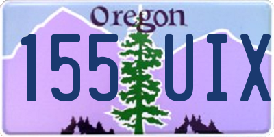 OR license plate 155UIX