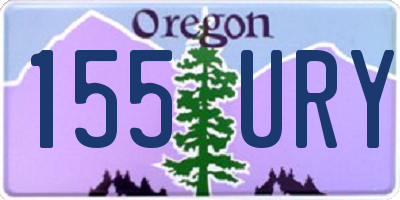 OR license plate 155URY