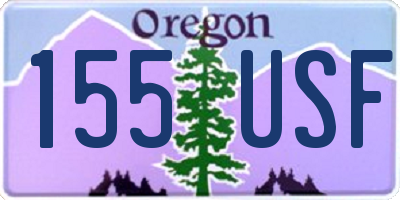 OR license plate 155USF