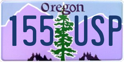 OR license plate 155USP