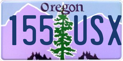 OR license plate 155USX