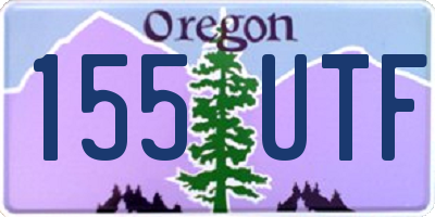 OR license plate 155UTF