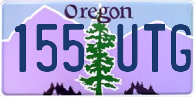 OR license plate 155UTG