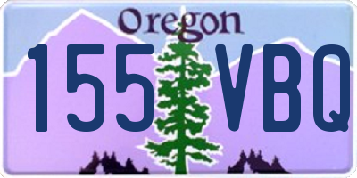 OR license plate 155VBQ