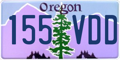 OR license plate 155VDD