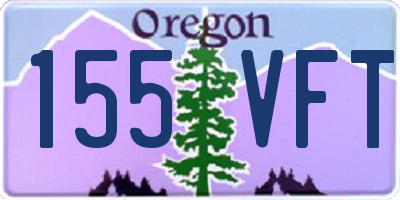OR license plate 155VFT