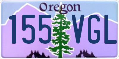 OR license plate 155VGL