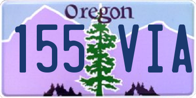 OR license plate 155VIA