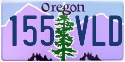 OR license plate 155VLD