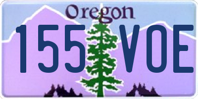 OR license plate 155VOE