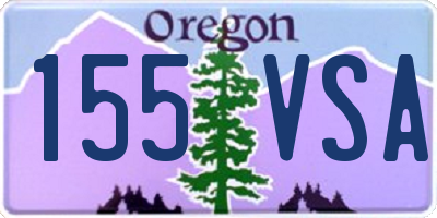 OR license plate 155VSA