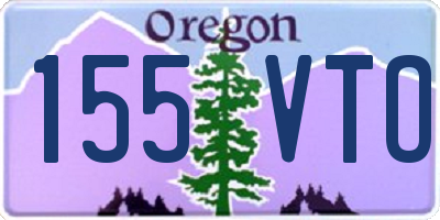 OR license plate 155VTO