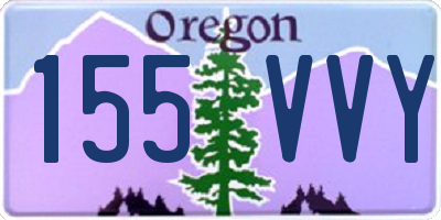 OR license plate 155VVY