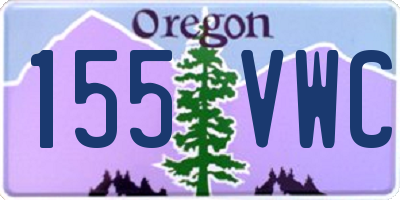 OR license plate 155VWC