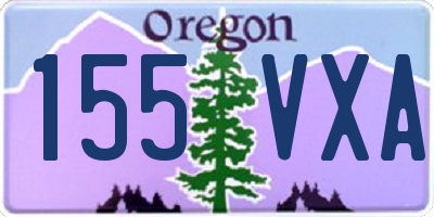 OR license plate 155VXA