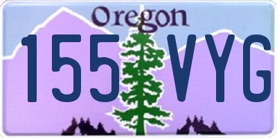 OR license plate 155VYG