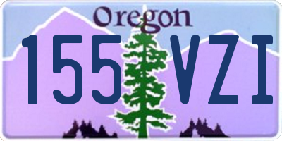 OR license plate 155VZI