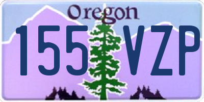 OR license plate 155VZP