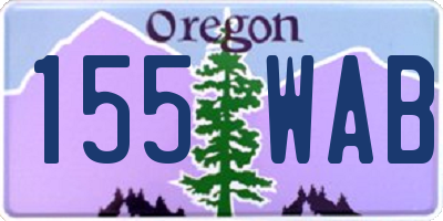 OR license plate 155WAB